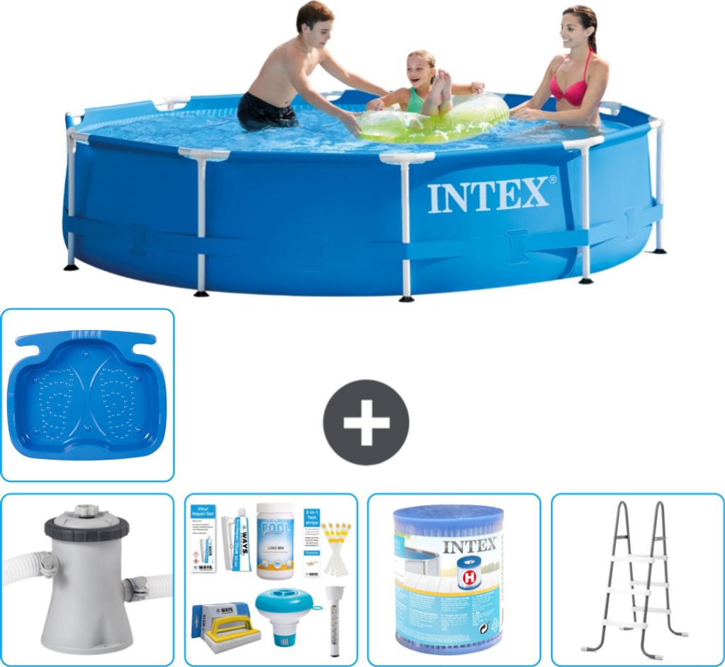 Intex Rundrahmen-Schwimmbecken – 305 x 76 cm – Blau – Produktbild 