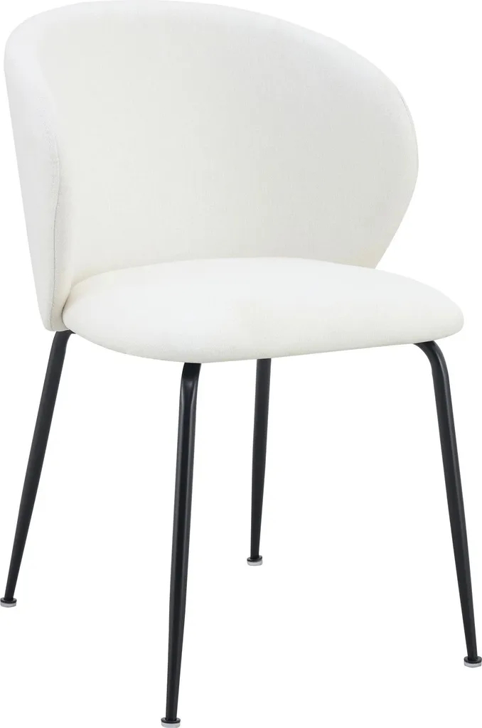 Chaise crème antitache Selsey Mealize : confort et tissu hydrophobe chic