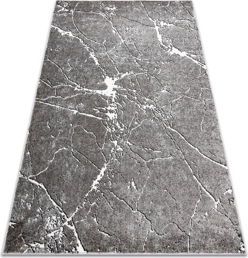 Tapis Design pour Salon et Chambre 120x170 cm - Gris Marbre MATEO 8036