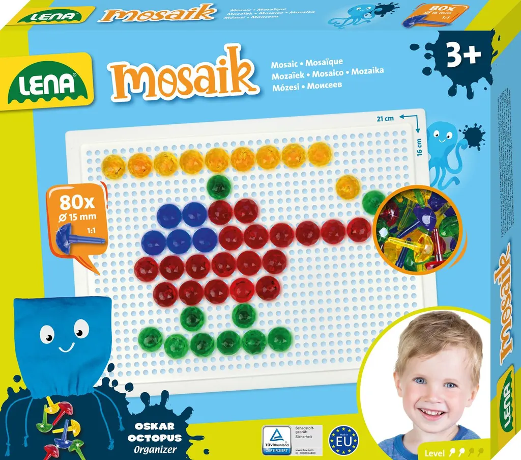 Kit Mosaïque Transparente 15 mm contre l'Ennui : Jeu Créatif et Calme