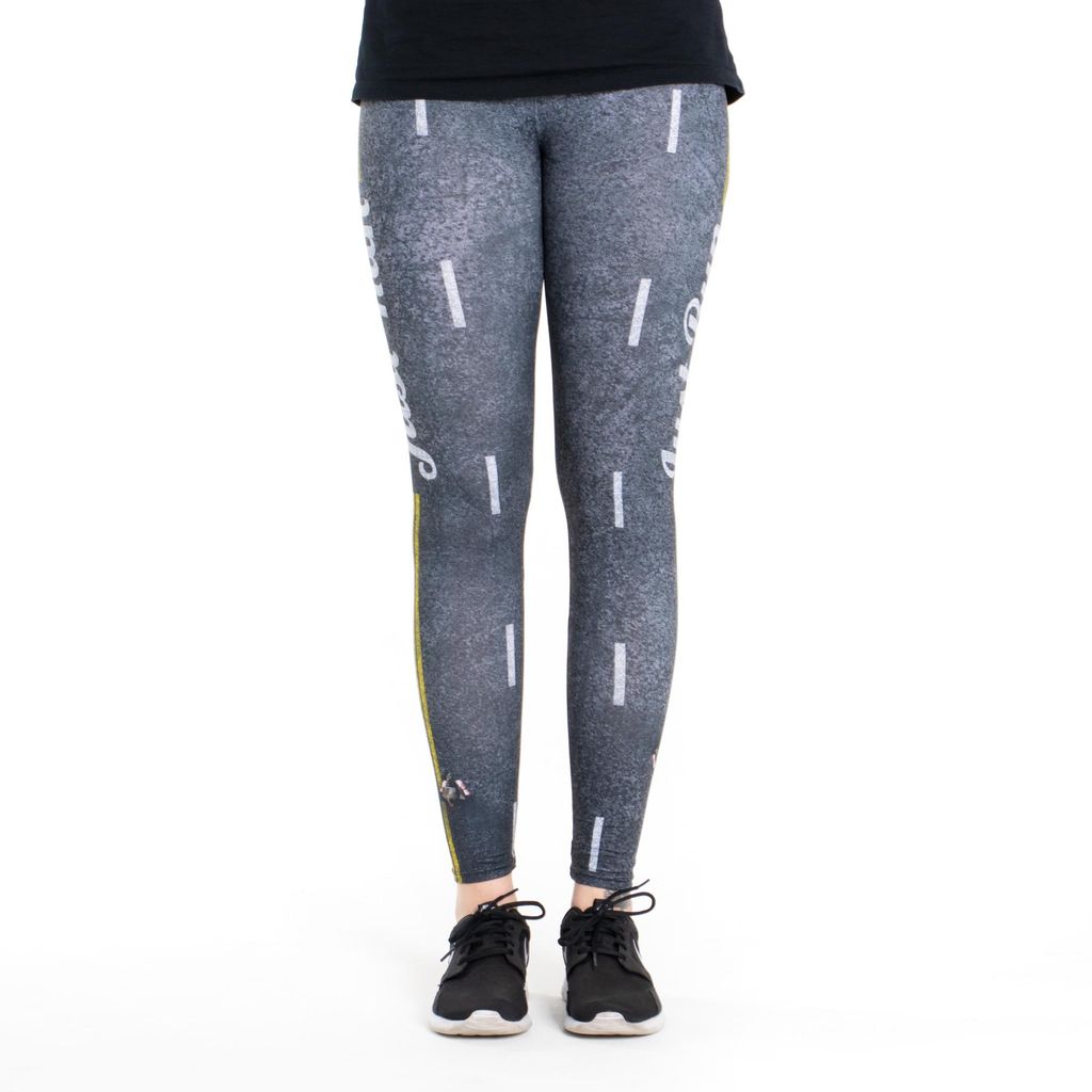 cosey - bedruckte bunte Leggins High Waist - Einheitsgröße - - Design Just Run