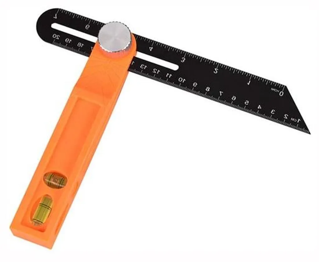 Fausse équerre coulissante T-Bevel et niveau à bulle pour menuisier