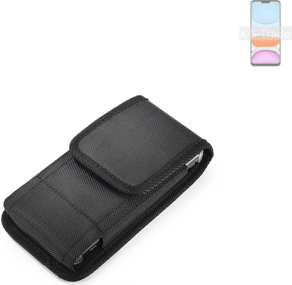 Holster Gürteltasche kompatibel mit Meizu M10S Holster Gürtel Tasche wasserabweisend Handy Hülle Schutz Hülle Outdoor schwarz K-S-Trade