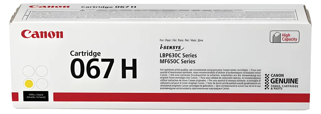 Toner Canon 067 H Jaune : Idéal pour vos Documents Professionnels Nets