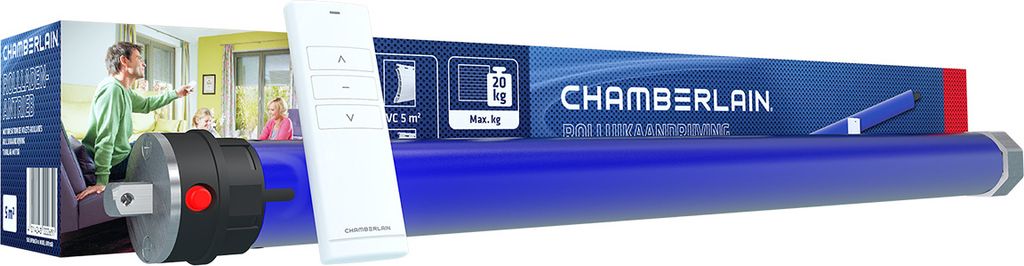 Chamberlain RPD10ER-10, Rohmotor, Blau, 20 kg, 5 m², 10 Nm, Produktbild 