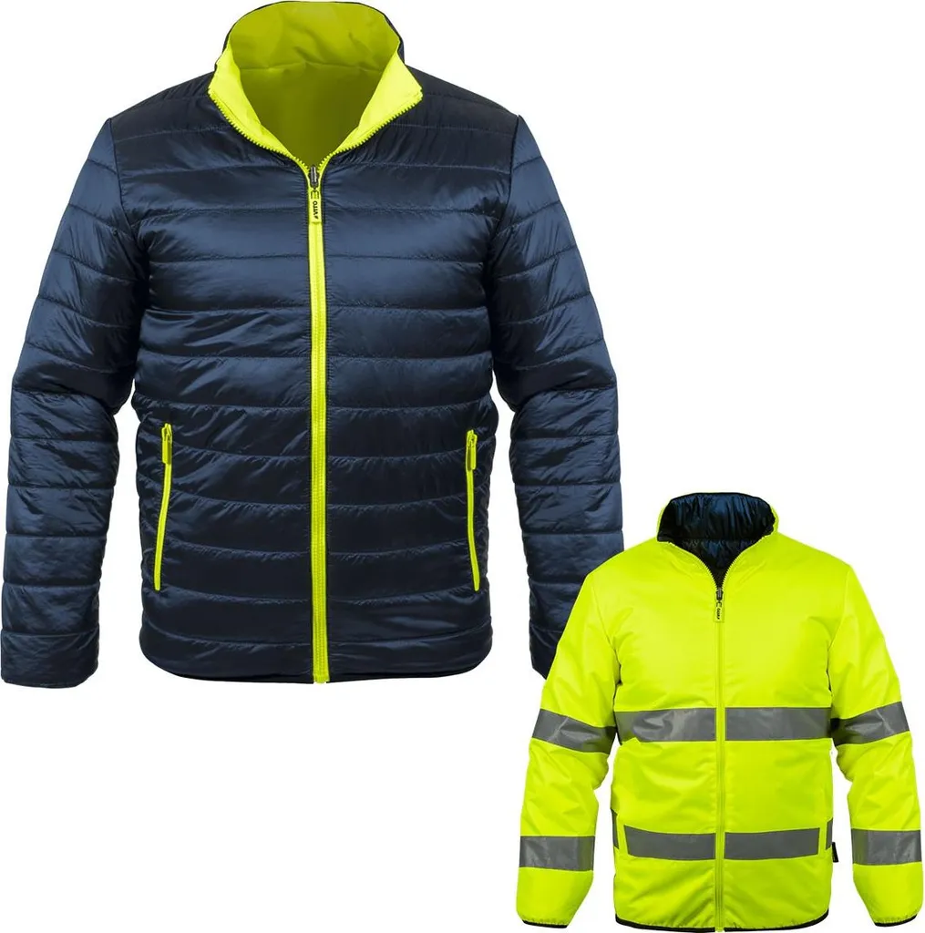 Veste de chantier hiver haute visibilité pour travaux routiers