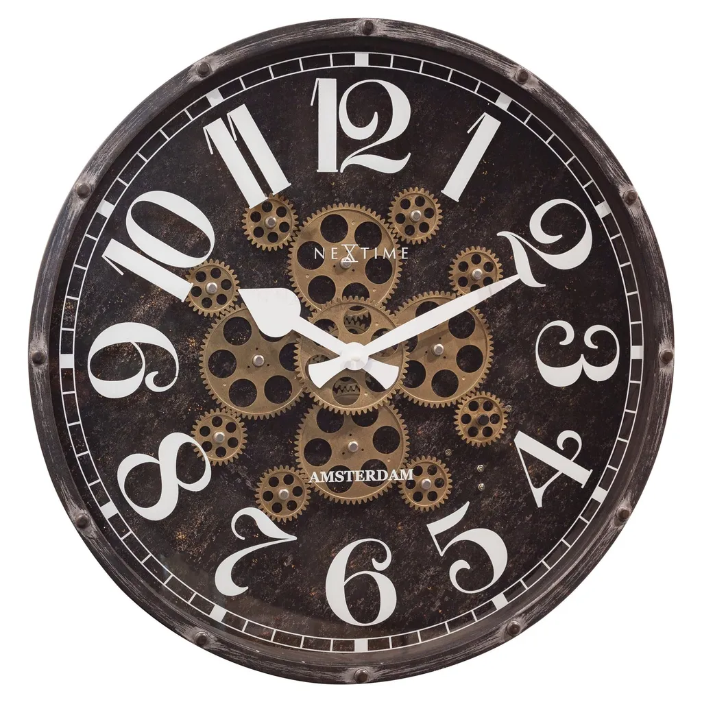 Horloge Murale 50cm Lisible NeXtime Henry - Ne Perdez Plus Jamais l'Heure