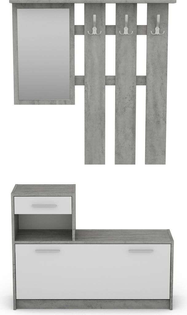 byLIVING Garderoben-Set Tamina, 3tlg- Set bestehend aus Produktbild 