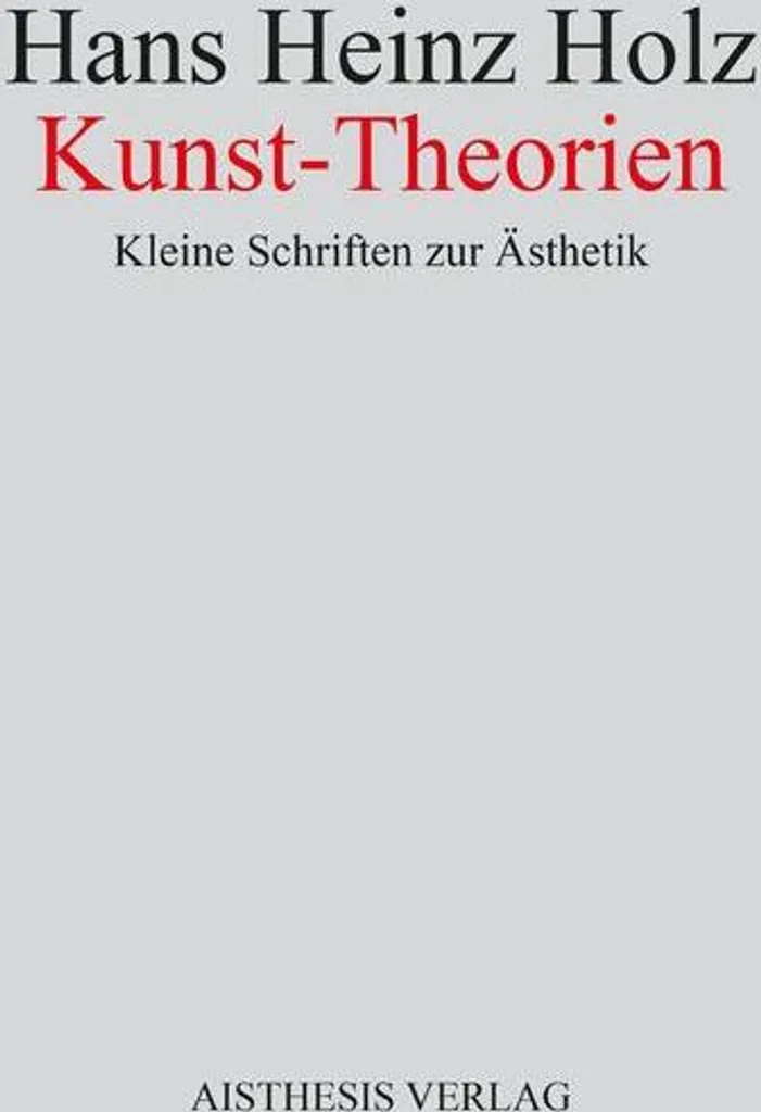 Livre d'Art Kunst-Theorien : Essais et Réflexions sur l'Évolution de l'Esthétique