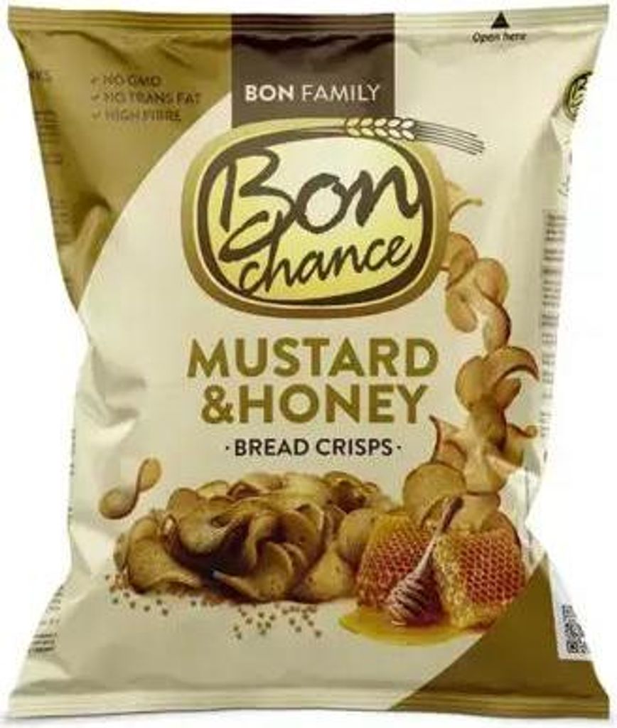 Bon Chance Bread Crisps Mustard & Honey 120g