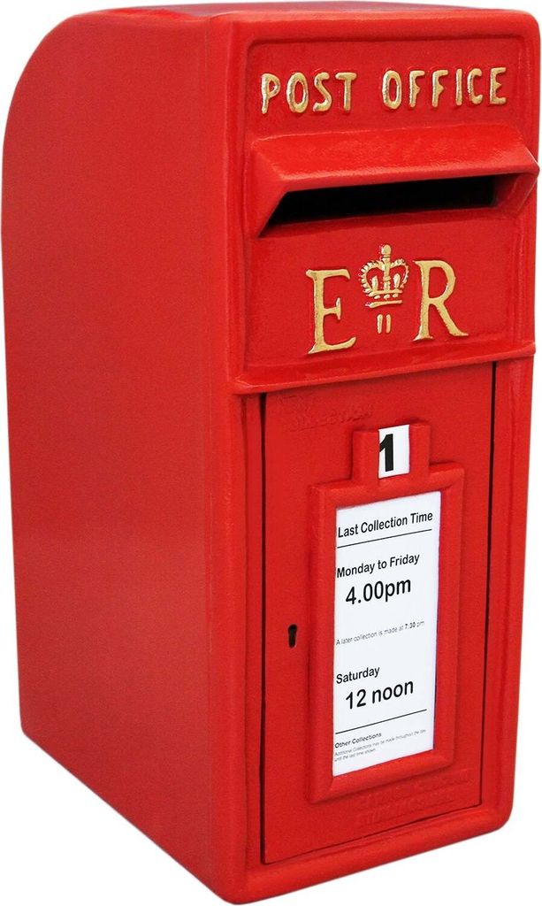 Cassetta postale in stile inglese Cassetta postale rossa Immagine del prodotto 