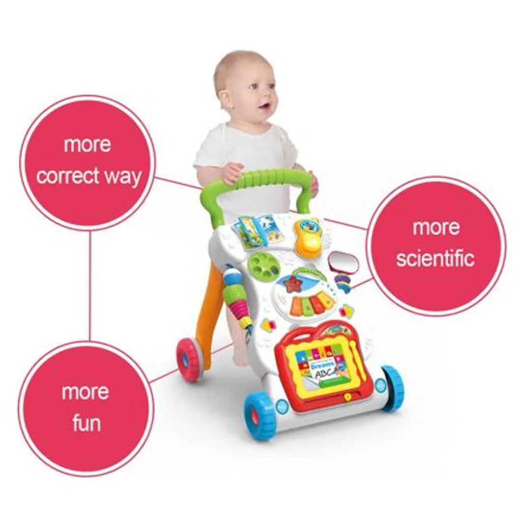 Huanger Interactive Walker Baby Walker - Trotteur Éducatif pour Bébé HE0801 - 2