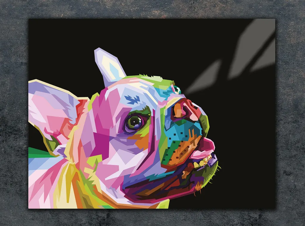 Tagliere in Vetro 40x30 Motivo Cane - Robusto e Pratico per Tutti - 3