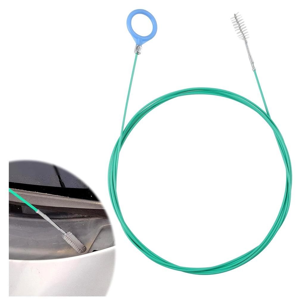 Reinigungsbürste für Schiebedächer, Reinigungsset für Panoramadächer, 300 cm Abflussreiniger Werkzeug, extra lang, flexible Drahtbürste, für...