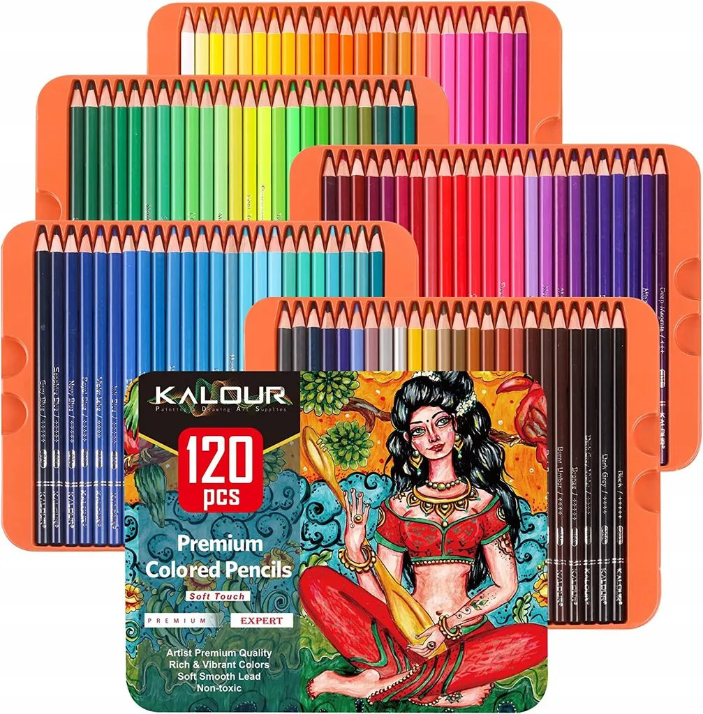 Coffret 120 Crayons de Couleur pour Coloriage Mystère et Dessin d'Art - 2