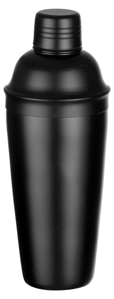 Cocktail Shaker, BarUp, mit integriertem Sieb, 3-teilig, matte Ausführung, Cobbler Shaker, Cocktailmixer, 0,8L, ø90x240mm, Edelstahl, schwarz