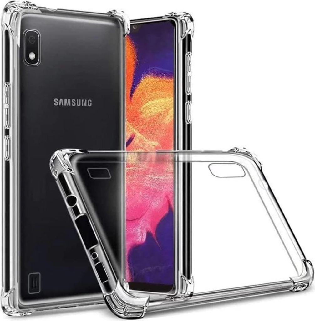 Hülle für Samsung Galaxy A10, transparente Silikonrückseite