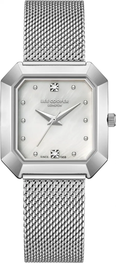 Montre bracelet femme Lee Cooper en acier argenté pour un style chic