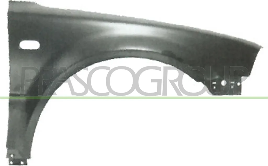 Aile avant droite PRASCO VG0533013 en acier traité pour Passat 3B OE