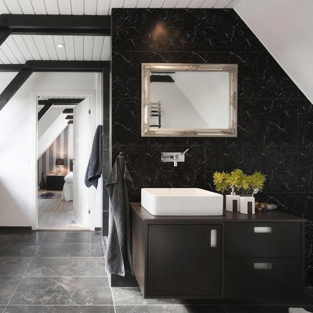 Vigevee Wandpaneele 120×60 cm, schwarz-weißer Produktbild 