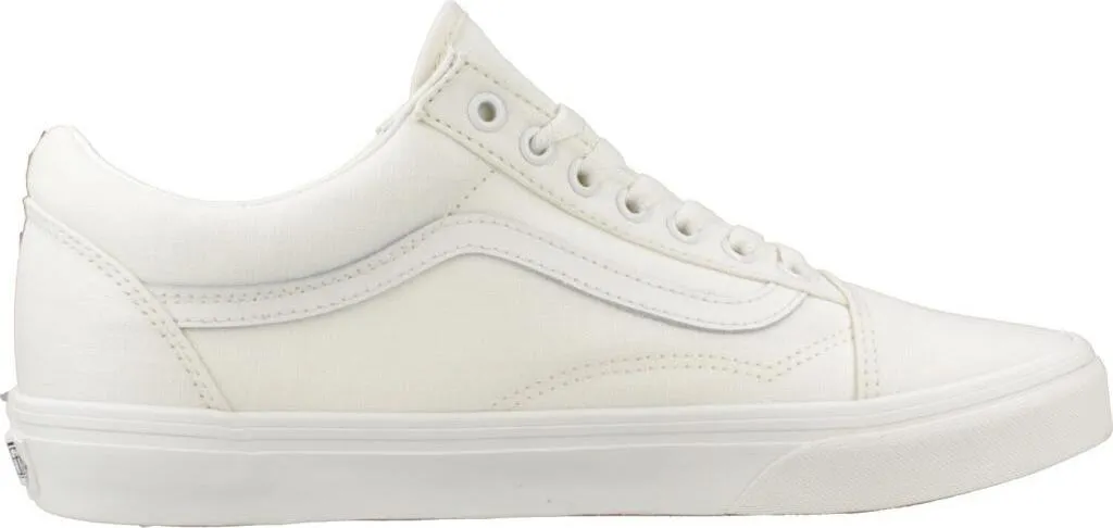 Vans Old Skool Linen Blanc - Finissez-en avec les Pieds Chauds en Baskets