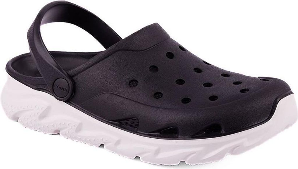 Schuhe COQUI Clogsy Cody Schwarz Weiß Schwarz 45