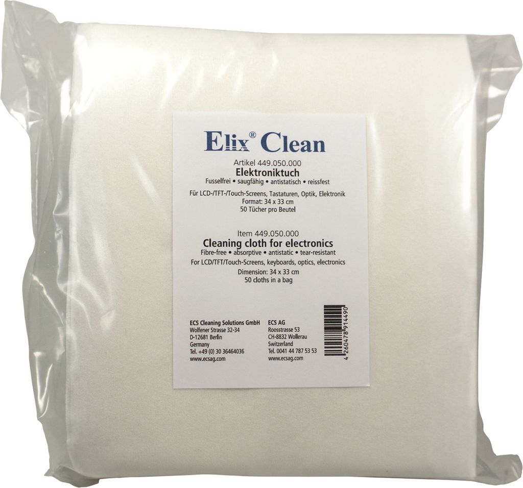 Elix Reinigungstuch ElixClean 449.050.000 34x33cm trocken 50St.