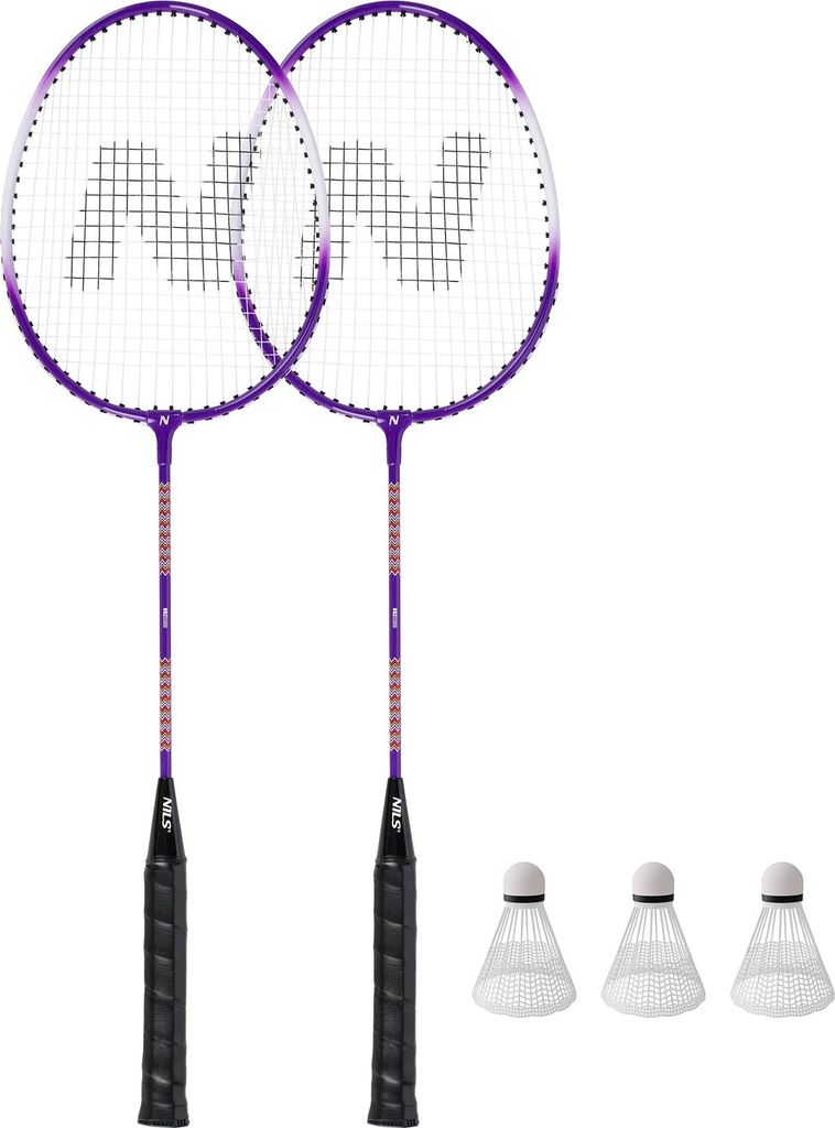 Nrz2053 Set Alluminio / Badminton 2 Racchette + 3 Navette + Immagine del prodotto 