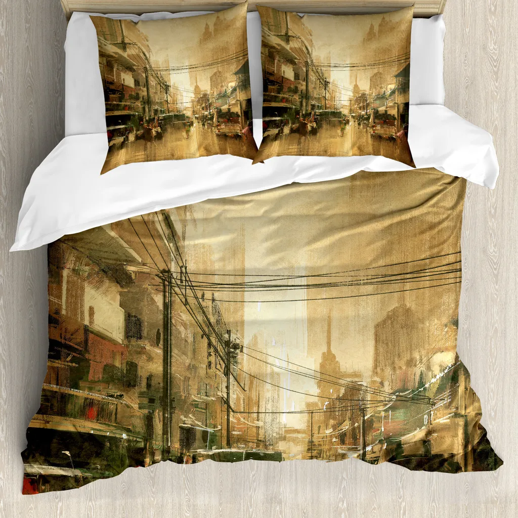 WPM WORLD PRODUCTS MART Juego de cama de 7 piezas con diseño nativo americano del sudoeste