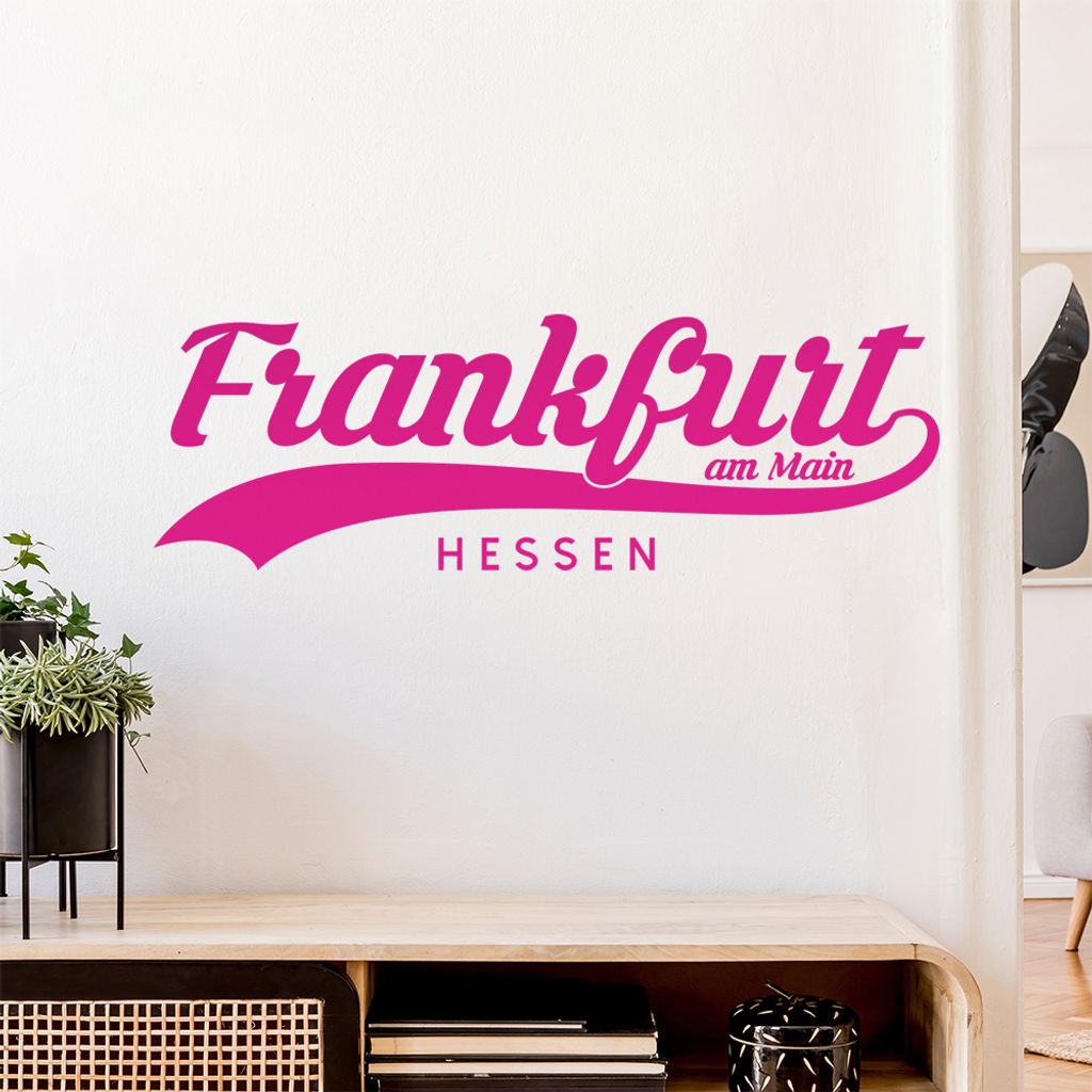 Frankfurt am Main Hessen Wandtattoo Wandaufkleber Wall Sticker - Dekoration, Küche, Wohnzimmer, Schlafzimmer, Badezimmer
