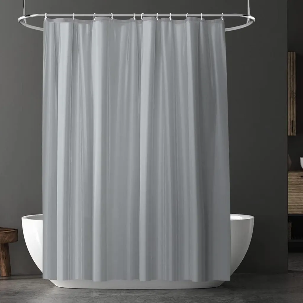 Rideau de Douche pour Baignoire Imperméable PEVA Gris URAQT 180x180 cm