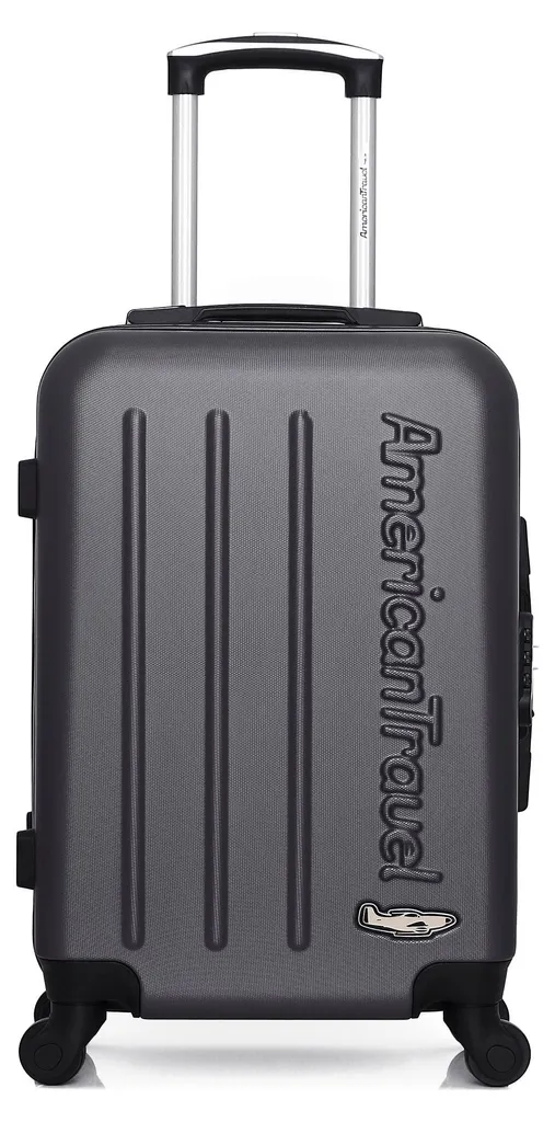 Valise Cabine ABS Bronx 55cm - 4 Roues Multidirectionnelles Noir Intense