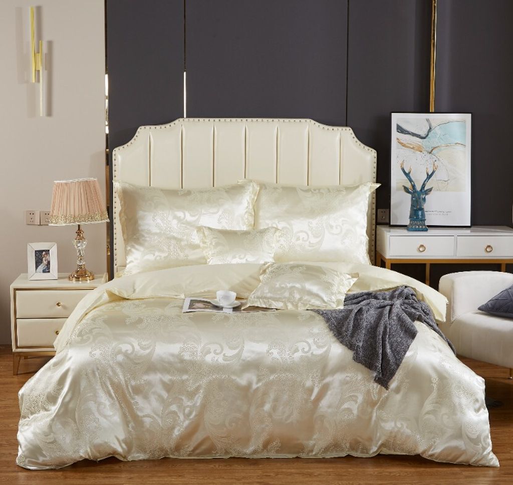 Bettwäsche 160X200, Baumwolle, Satin-Bettwäsche, Kissenbezüge 70X80, Kissenbezüge 40X40