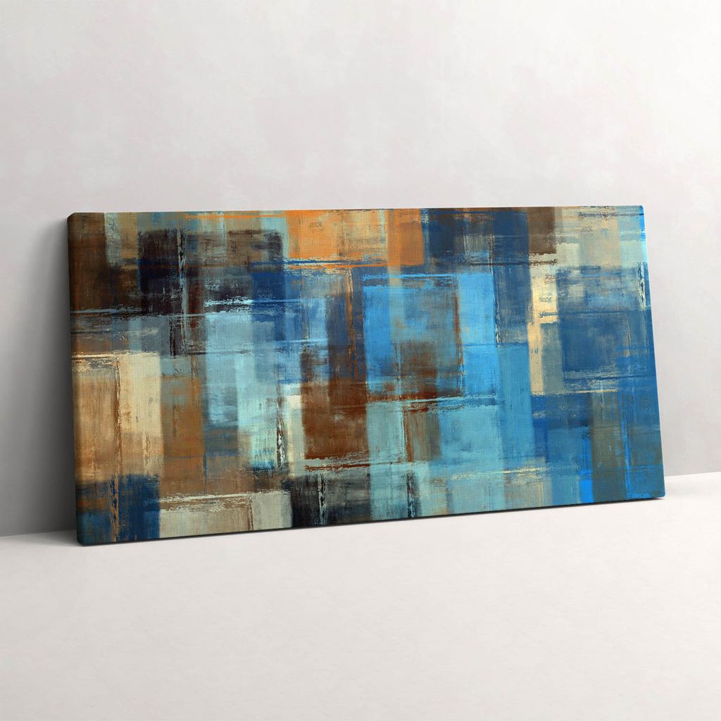 Abstrakte bunte Malerei Hintergrund – Leinwandbild Wandbild – 120x60 cm – Leinwandbilder – Wandbilder – Schlafzimmer – Flur