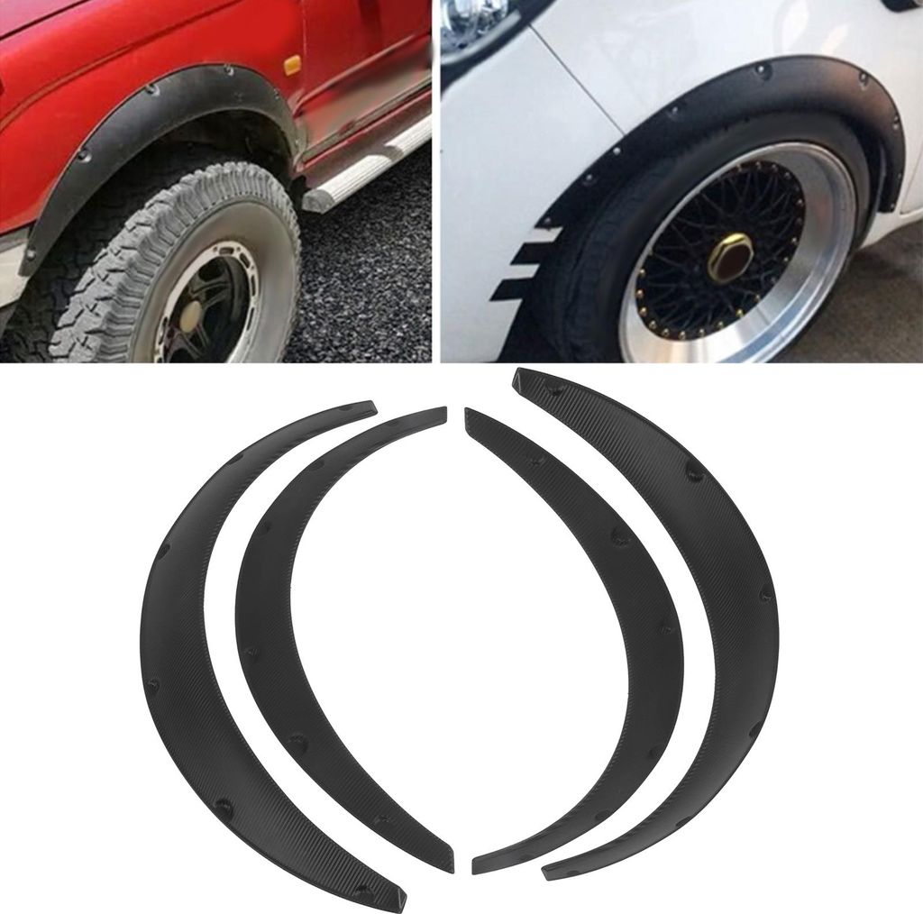 4 Stück Vorder- und Hinterrad-Augenbrauenschutz, breitere Bögen, Lippen, universell für Auto