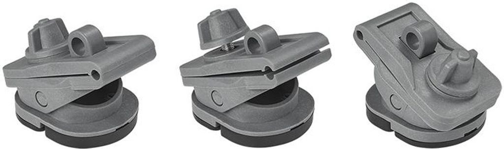 ProPlus Markise Clips für Zelte mit Doppel-Sehne 3 Stück grau
