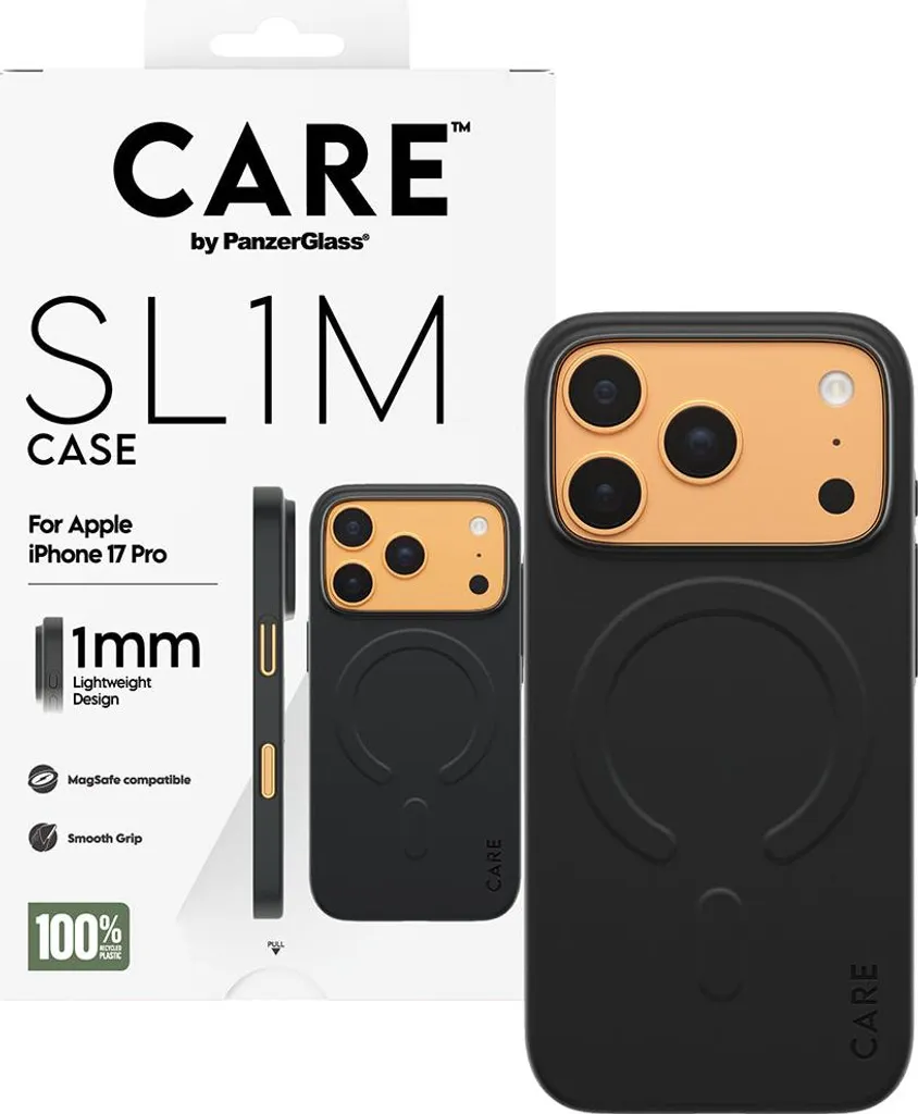 Custodia PanzerGlass CARE SL1M iPhone 17 Pro MagSafe Nera - Eco