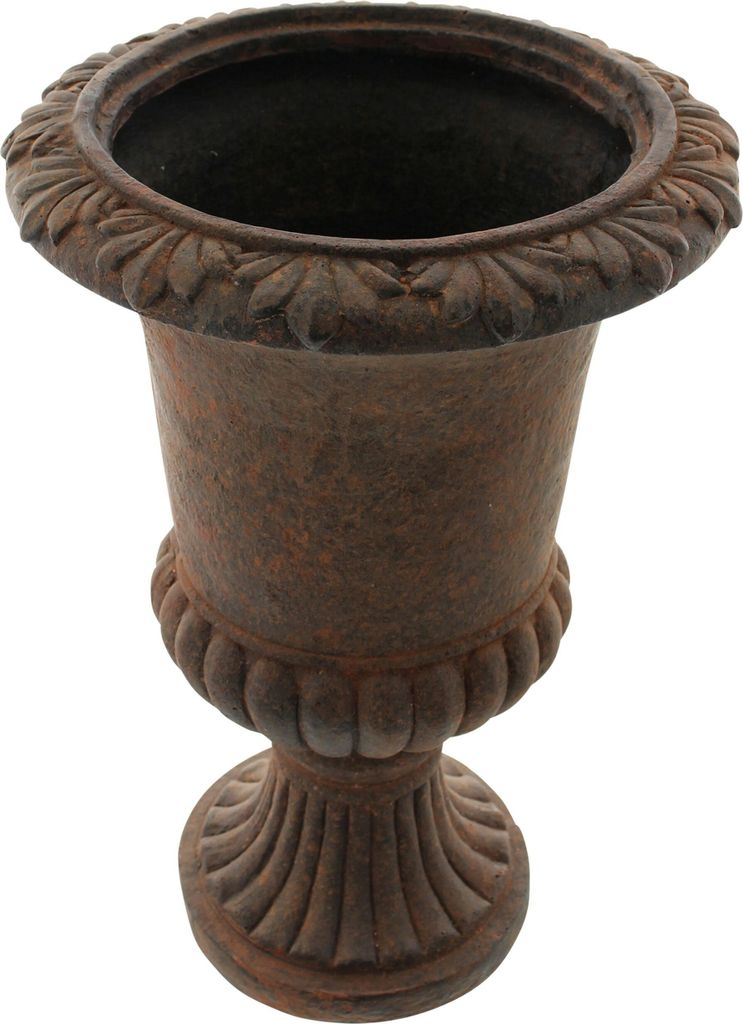Pflanzer 'Rustic Amphore' Gartendeko, Garten Pflanzgefäß in Steinopik, braun