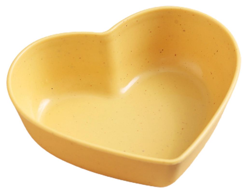 Herzförmiger Dessertteller, stapelbar, bruchfest, abwaschbar, geräuscharm, formstabil, ideal für Speisen und Getränke. Auch als Gewürzteller g...