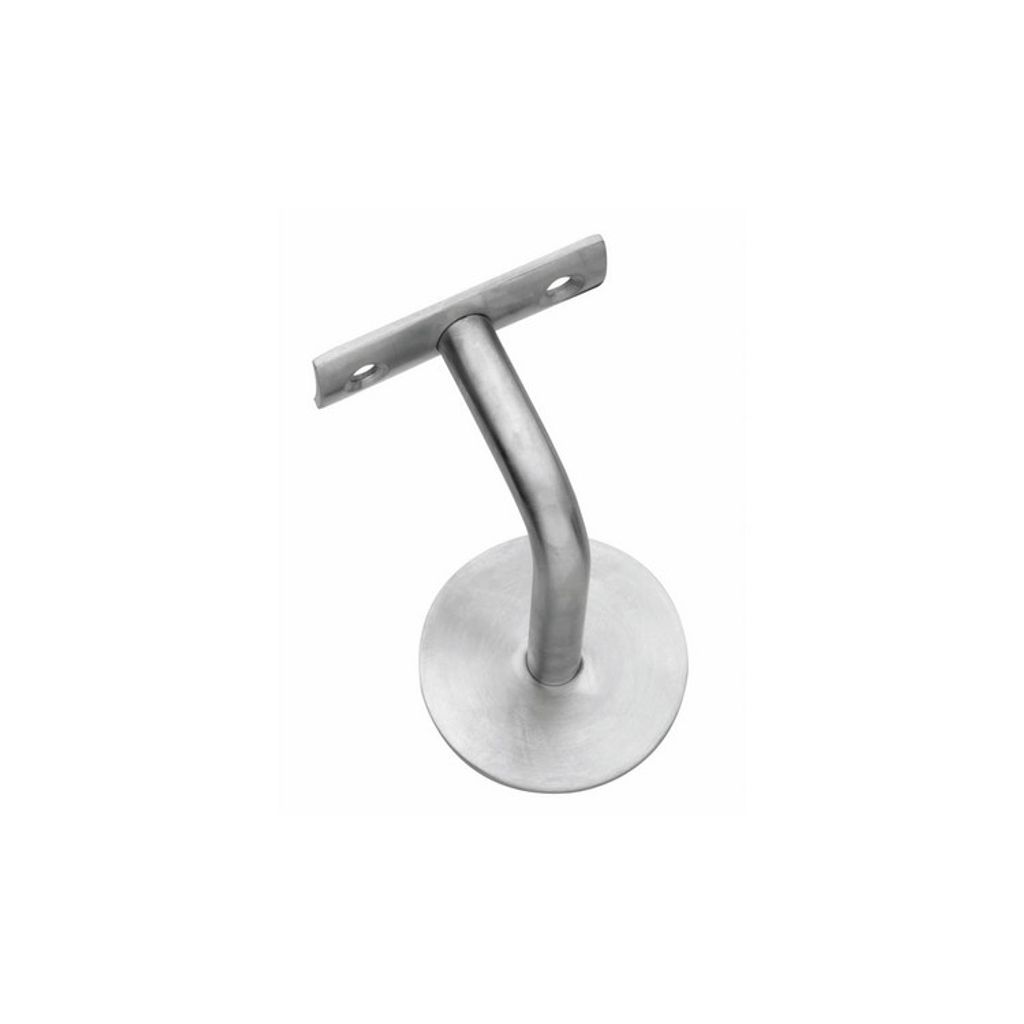 Handlaufträger VA ma D.Wandplatte 60mm gewölbte Auflage INTERSTEEL