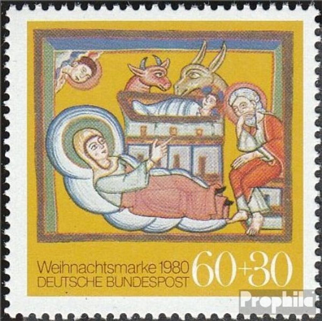 Briefmarken BRD (BR.Deutschland) 1980 Mi 1066 (kompl.Ausgabe) gestempelt Weihnachten
