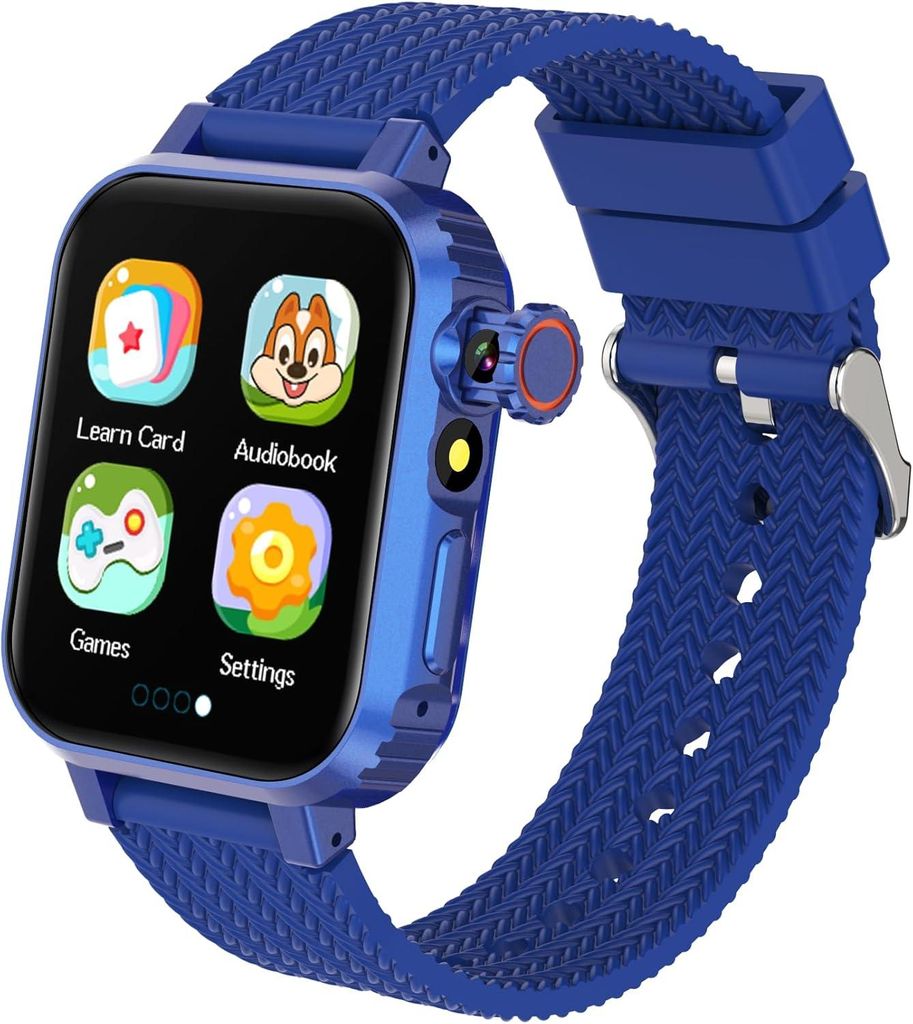 MiracDan Kinder Smartwatch mit 32 Lernspielen, Kamera, Musik, Schrittzähler, Wecker und Taschenlampe für Jungen & Mädchen