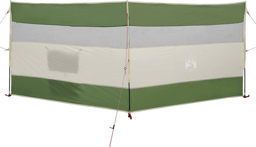 Camping-Windschutz Grün 340x130 cm Wasserdicht