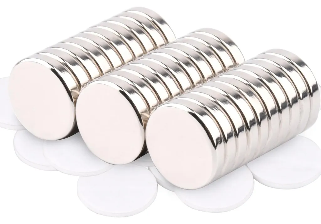 Fixation Sans Percer : 30 Aimants Autocollants Puissants 15x3 mm