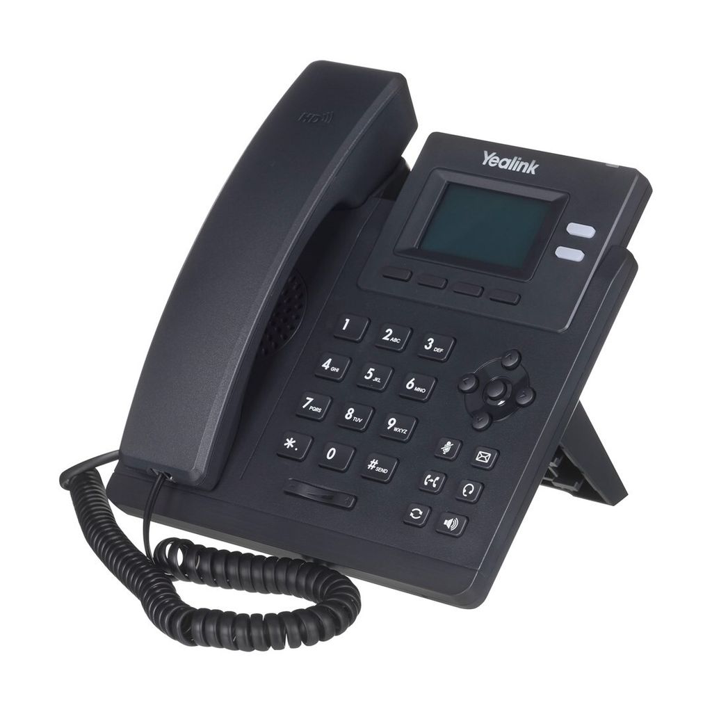 Yealink SIP-T31P, IP telefon, Šedá, Sluchátko s kabelem, Obrázek produktu 