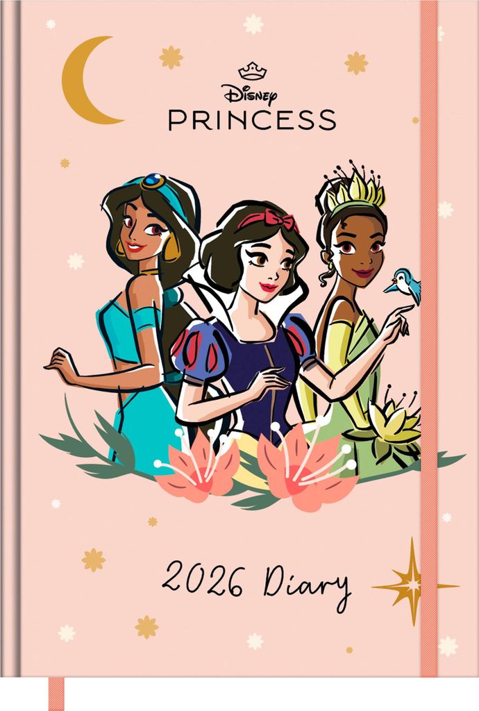 DISNEY PRINCESS - Buchkalender im Format 14,8 x 21