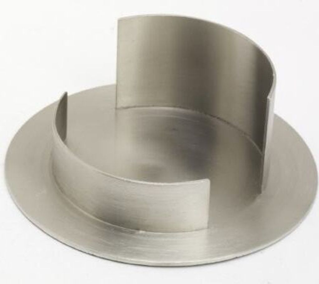 Kerzenhalter Messing vernickelt silber matt, für Ø 7 cm Produktbild 