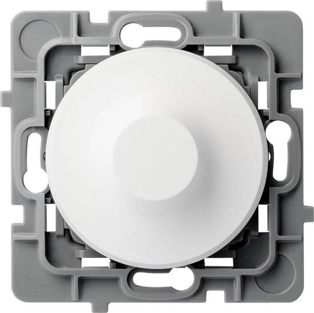 Variateur LED 74x74x54mm Encastrable en Plastique Blanc Haute Qualité