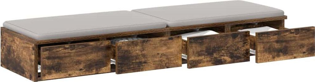 Bettschubladen Geräucherte Eiche 120 x 36,5 x 16,5 cm
