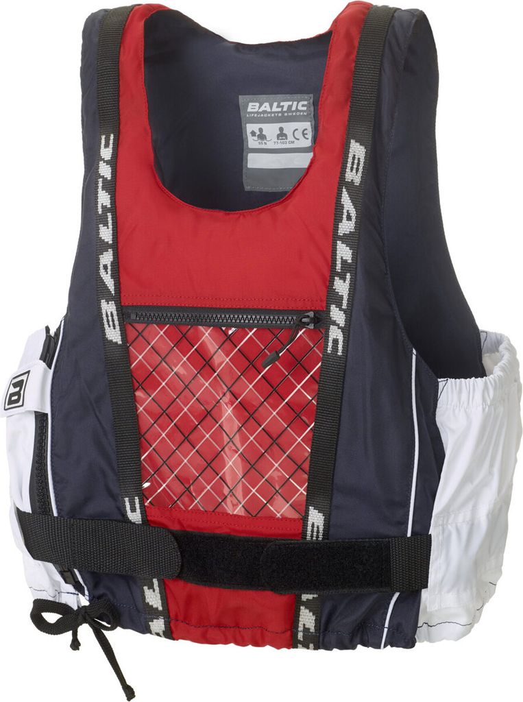Dinghy Pro Jolle Rettungsschwimmweste 50N, 25 - 40 kg, Marineblau / Rot / Weiß